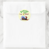 Sticker Rond Train 3e Anniversaire Tshirts et cadeaux (Sac)