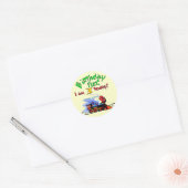 Sticker Rond Train 3e Anniversaire Tshirts et cadeaux (Enveloppe)