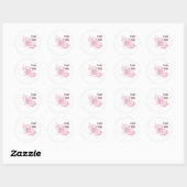 Sticker Rond Train Babe (Feuille)