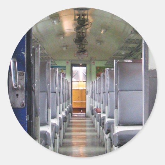 Sticker Rond Train Carriage Thaïlande ... Asie du Sud-Est (Devant)