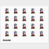 Sticker Rond Train Choo Choo (Feuille)