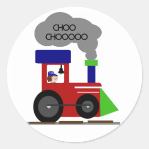 Sticker Rond Train Choo Choo