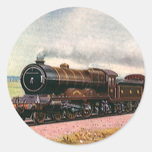 Sticker Rond Train de la frontière occidentale américaine vinta