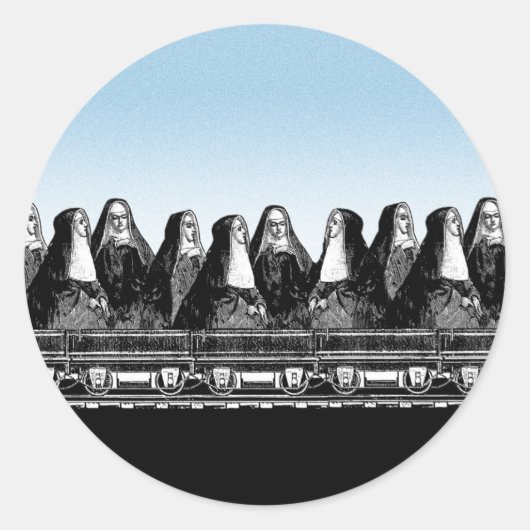 Sticker Rond Train de Nun (Devant)