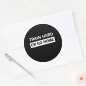 Sticker Rond Train dur ou aller à la maison (Enveloppe)