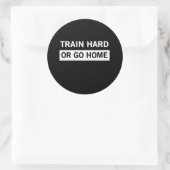 Sticker Rond Train dur ou aller à la maison (Sac)
