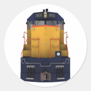 Sticker Rond Train Engine : Chesapeake Color Scheme :