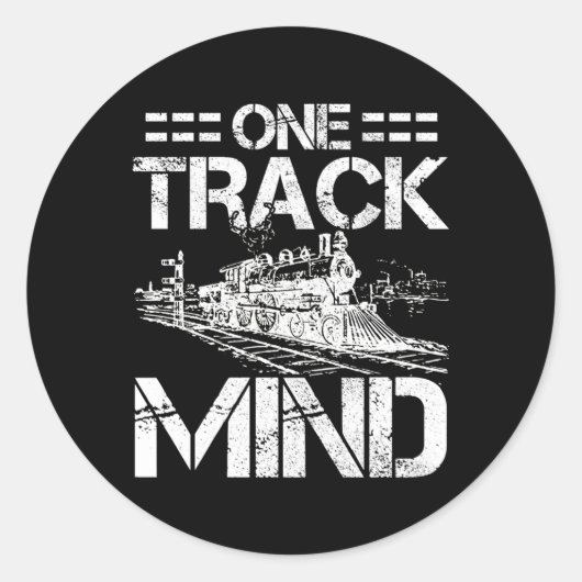 Sticker Rond Train Locomotive Model Train (Devant)