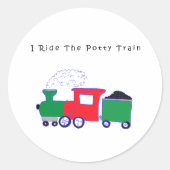 Sticker Rond Train Potty (Devant)