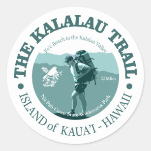 Sticker Rond Traînée de Kalalau