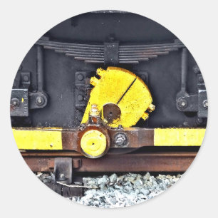 STICKER ROND TRAINS ÉLECTRIQUES VINTAGE