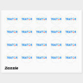 Sticker Rond TRAITANT Obama (Feuille)