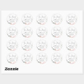 Sticker Rond Traitement De Mariage Jar Favor Jam Emballé D'Amou (Feuille)