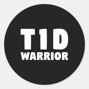 Sticker Rond Traitement Diabétique T1d - Amusant Type 1 Diabéti