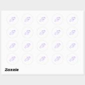 Sticker Rond Traitement par connexion (Feuille)