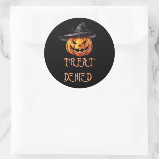 Sticker Rond Traitement refusé (Sac)