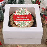 Sticker Rond Traitements de Noël, De la cuisine, sur mesure<br><div class="desc">Cookies de Noël,  Traitements,  Cookies Stickers Cadeaux. Faire des gâteries Yummy pour tout le monde ce jour férié ? Personnaliser texte à utiliser pour Noël bonbon,  confiture,  scones,  Brownies,  sugar Cookies ou quelle que soit votre recette préférée pour les vacances.</div>