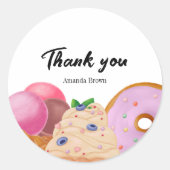 Sticker Rond Traitements doux Gratitude (Devant)