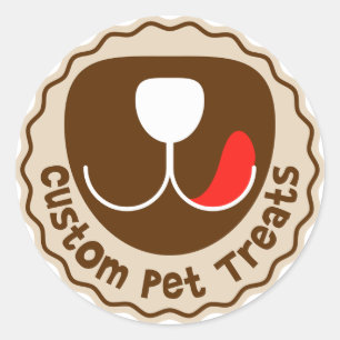 Sticker Rond Traitements personnalisés pour animaux