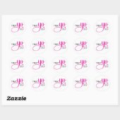 Sticker Rond Traitez-Vous Le Rose (Feuille)