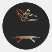 Sticker Rond Trampoline (Devant)
