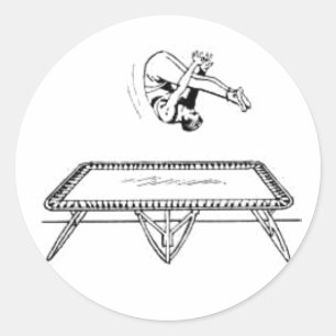 Sticker Rond Trampoline