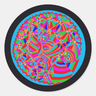 Sticker Rond Trance magique