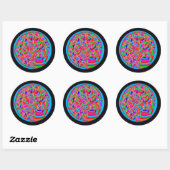 Sticker Rond Trance magique (Feuille)