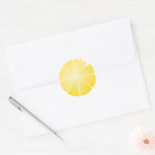 Sticker Rond Tranche de citron (Enveloppe)