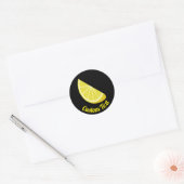 Sticker Rond Tranche de citron (Enveloppe)