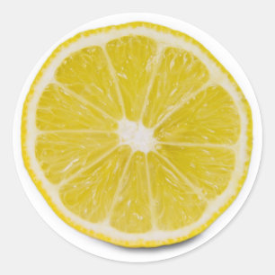 Sticker Rond tranche de citron
