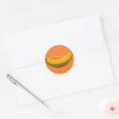 Sticker Rond Tranche de melon (Enveloppe)