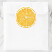 Sticker Rond Tranche d'orange (Sac)
