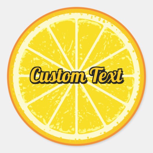 Sticker Rond tranche orange (Devant)