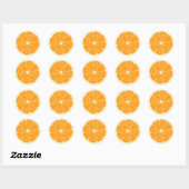 Sticker Rond tranche orange (Feuille)