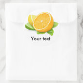 Sticker Rond Tranches d'agrumes (Sac)