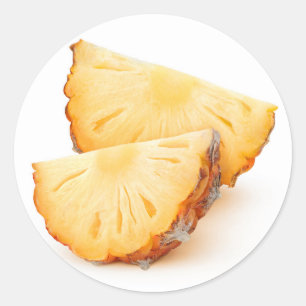 Sticker Rond Tranches d'ananas