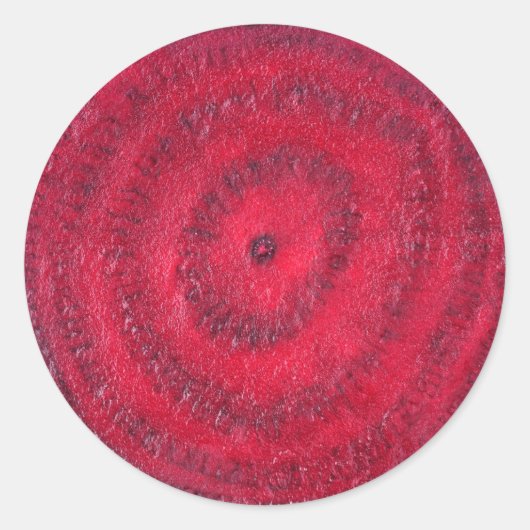 Sticker Rond Tranches de betterave (Devant)
