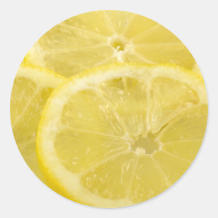 Sticker Rond Tranches de citron