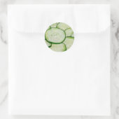 Sticker Rond Tranches de concombre (Sac)