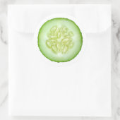 Sticker Rond Tranches de concombre (Sac)
