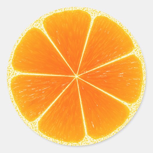 Sticker Rond Tranches de fruits d'agrumes (Devant)
