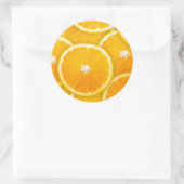 Sticker Rond Tranches orange (Sac)