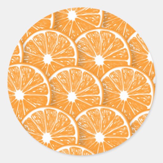 Sticker Rond Tranches orange (Devant)