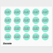 Sticker Rond Trans Ally | ARRIÈRE - PLAN | (Feuille)