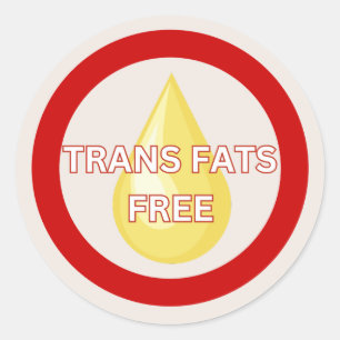 Sticker Rond Trans Graisses Free Food Allergy Alert Classic