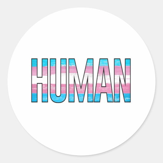 Sticker Rond Trans Humain (Devant)