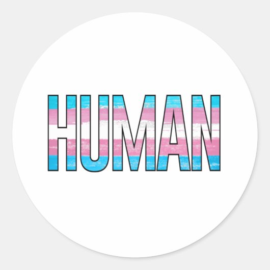 Sticker Rond Trans Humain (Devant)