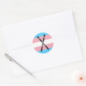 Sticker Rond Trans Skis (Enveloppe)