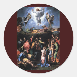 STICKER ROND TRANSFIGURATION DE JÉSUS